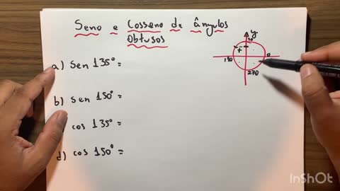 Seno e Cosseno Obtusos | Prof. Samuel #matematika