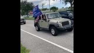 20k+ Cars Show up In Florida For Trump Caravan!!