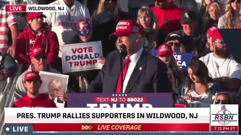 100,000 AMERICANS CHEERED PRESIDENT TRUMP AT WILDWOOD NEW JERSEY!