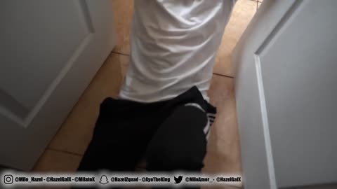 slippery floor prank on boyfriend