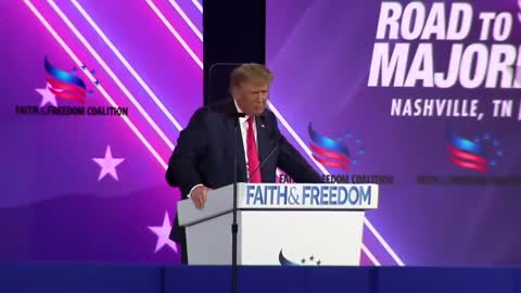 DONALD TRUMP SPEAKING AT NASHVILLE PEACE CONFERENCE
