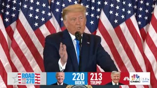 History, 2020 ELECTION, President Donald Trump attempts to claim election victory