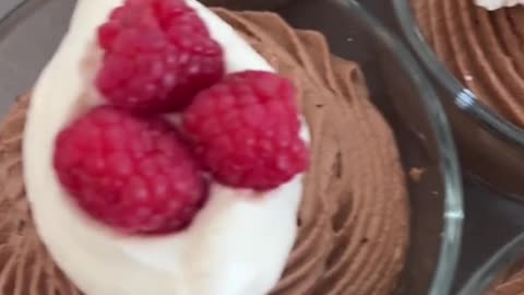 It only takes 4 ingredients to make Keto Easy chocolate mousse