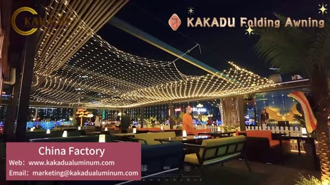 Kakadu Aluminum Folding Awning Retractable Awning Outdoor Shade Solution#Adjustableretractabledesign