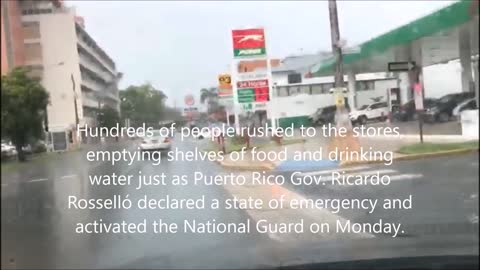 The streets at San Juan before Irma hit Puerto Rico