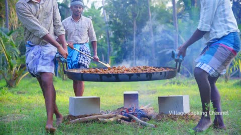 200 CHICKEN GIZZARDS | Chicken Gizzard Fry Recipe Cooking in Village | Chicken Parts Recipe