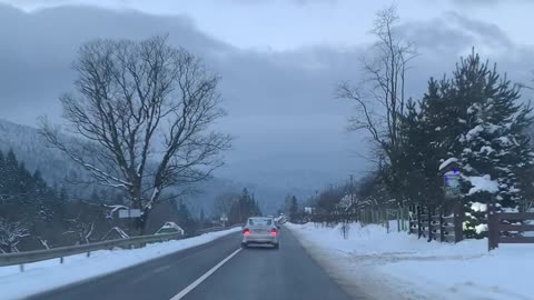 Road to Bukovel,Ukraine