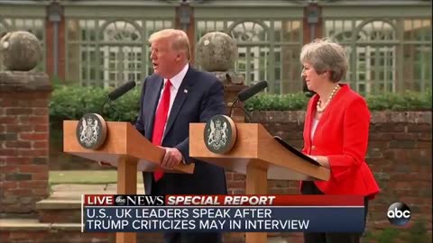 Trump refuses question from CNN's Jim Acosta at UK press conference