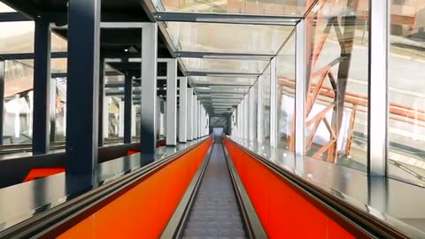 Escalators are often used around the world in places where lifts impractical