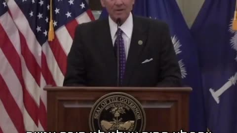 Wise words of the governer of South Carolina