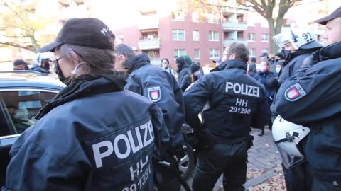 AFD Parteitag in Hamburg: PKW fährt in Gegendemonstranten