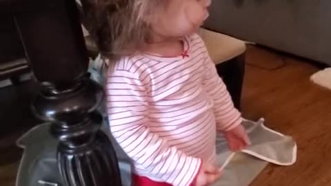 Funny Video Selfish dog straight up steals yogurt from little girl