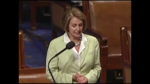 Nancy Pelosi praising the life of Senator Robert C Byrd