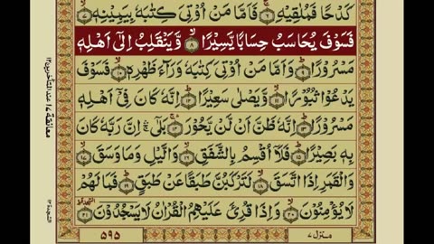 Surat Ul Inshiqaaq With Urdu Hindi Translation