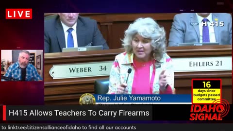 Rep. Julie Yamamoto stuns everyone with her comments on the Teacher Enhanced Carry Bill