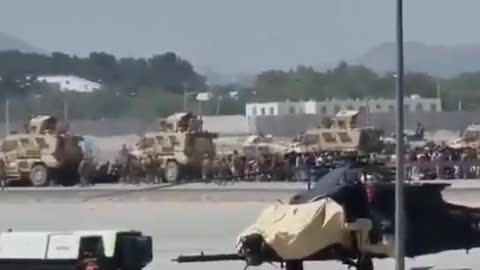 Footage presumably from British forces in Afghanistan.