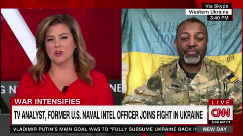 US Navy Veteran praised on CNN for Joining Ukraine Forces against Russia