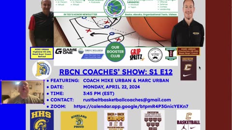 RBCN Coaches' Show S1 E12: Coach Mike Urban & Coach Marc Urban