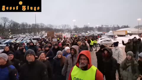 22.01 Friedensumzug Augsburg Der Abmarsch volle Zuglänge