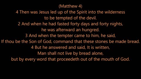 Book of Matthew | Jesus v The Devil - Holy Bible (KJV) - Scripture with Music
