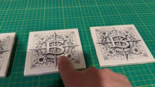 Laser Engraving White Ceramic Tiles Using TiO2
