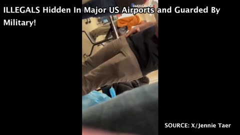 WHAT IS HAPPENING?! ILLEGAL ALIENS Hidden Within Major U.S Airport and Guarded By Military