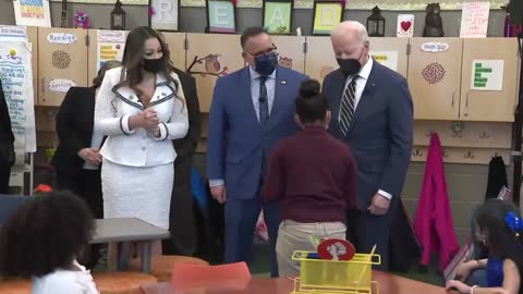 President Biden Tours Elementary School in Philadelphia