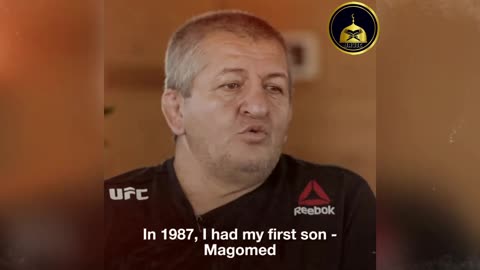 Khabib at his father's funeral