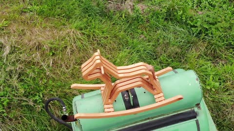 Wooden rocking horse at the farm 🇩🇪 (2019-09)