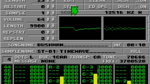 Amiga and Atari ST Protracker Music Mods - Bushman