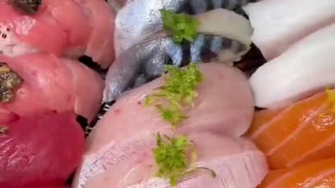 Fresh custom sushi platter