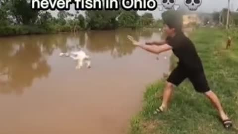 never fish in Ohio