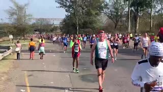 Runners taking part in the 2022 Comrades Marathon