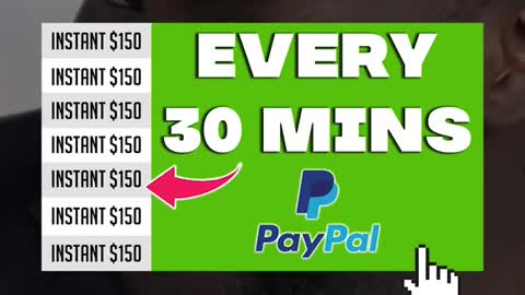 Earn $150 Every 30 Minutes Free PayPal Money ( Earn Money Online )