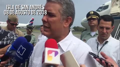 Iván Duque realizó en su primer día como Presidente un consejo de seguridad en San Andrés