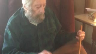 WWII Vet with stage 4 lung cancer still has his chops