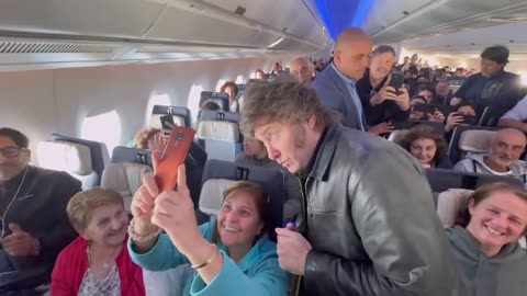 'El Loco' Strikes Again: Javier Milei Flies Commercial Home From Rome To Cheering Fans