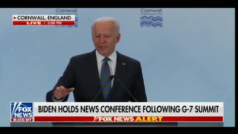 President Joe Biden Goes Off Script - Starts Mumbling Nonsense in G7 Speech