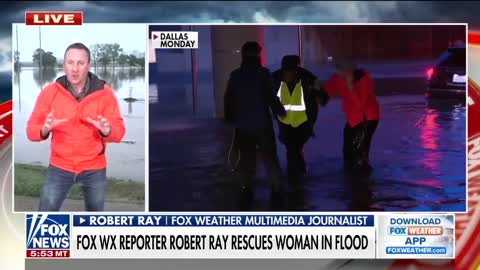 FOX Weather reporter saves woman in flood