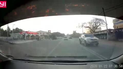 Dashcam-car crash