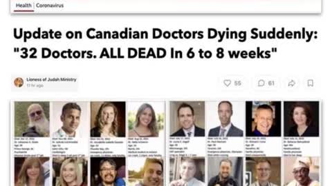 32 Canadian Doctors All Dead in 6-8 Weeks.