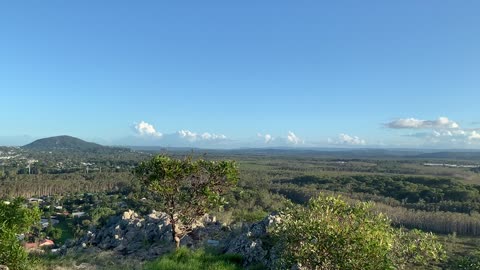 Top of Emu Mountain Ocean view and Australian Bush