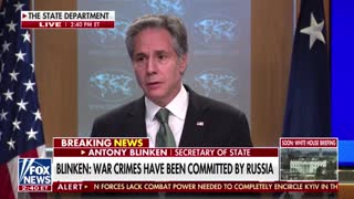 Sec. Blinken: "I can say with conviction that there will be accountability for any war crimes..."
