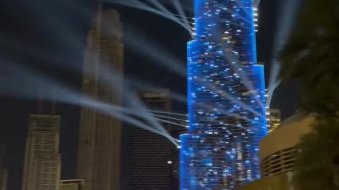 New lighting Burj khalifa fireworks