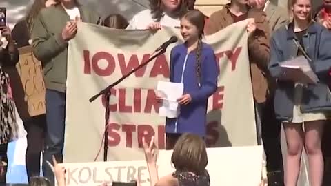 Greta Thunberg lectures Iowans about climate change