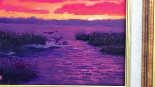 New Painting Sneak Peak- Padre Sunset Over Texas