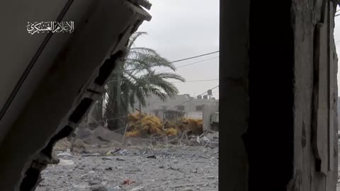 Al-Qassam Brigades mujahideen targeting enemy soldiers and vehicles