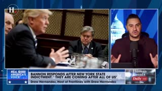 TPUSA's Drew Hernandez discusses Steve Bannon's reaction to being indicted in New York state.