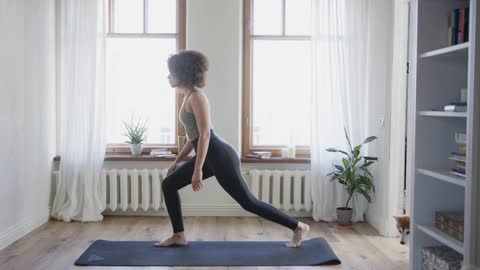 Yoga Stretching Warrior Pose