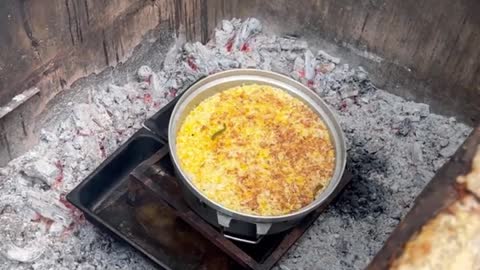 How Arabian Rice is Cooked in Massive Underground Pit